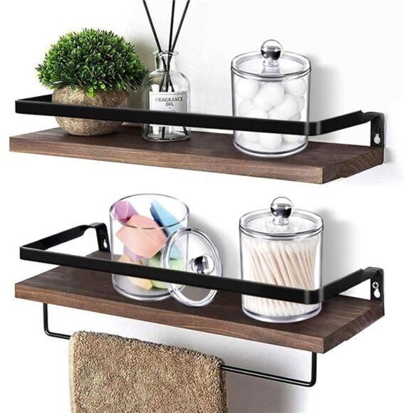 Plastic Acrylic Bathroom Vanity Countertop Canister Jars with Storage Lid - Picture 3 of 7